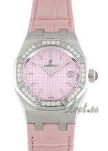 Audemars Piguet Royal Oak Lady Hours And Minutes Steel Pink Dial