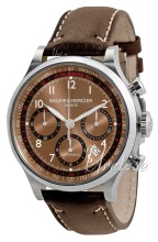 Baume & Mercier Capeland Steel Brown Dial Leather Baume & Mercier Capeland Steel Brown Dial Leather