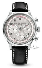 Baume & Mercier Capeland Steel Silver Dial Leather Baume & Mercier Capeland Steel Silver Dial Leather