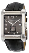 Baume & Mercier Hampton Musta/Nahka 45x32.3 mm