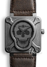 Bell & Ross Aviation Musta/Nahka 46x46 mm