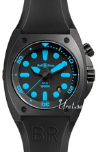 Bell & Ross Marine Musta/Kumi Ø44 mm Bell & Ross Marine Musta/Kumi Ø44 mm