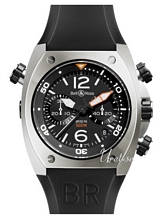 Bell & Ross Marine Musta/Kumi Ø44 mm Bell & Ross Marine Musta/Kumi Ø44 mm