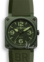 Bell & Ross Aviation Vihre�/Kumi 42x42 mm
