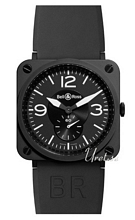 Bell & Ross Aviation Musta/Kumi 39x39 mm