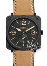 Bell & Ross Aviation Musta/Nahka 39x39 mm