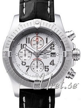 Breitling Super Avenger White Dial Leather Breitling Super Avenger White Dial Leather
