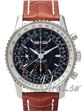 Breitling Montbrillant Datora Black Dial Leather Breitling Montbrillant Datora Black Dial Leather