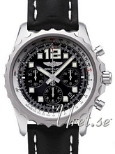 Breitling Chronospace Automatic Black Dial Leather