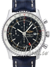 Breitling Navitimer World Musta/Nahka �46 mm