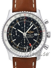 Breitling Navitimer World Musta/Nahka �46 mm