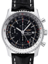 Breitling Navitimer World Musta/Nahka �46 mm