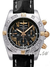 Breitling Chronomat B01 Black Dial Croco Leather
