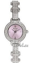 Bulova Crystals Ladies Pink Dial
