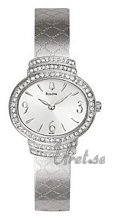Bulova Crystals Ladies Silver Dial