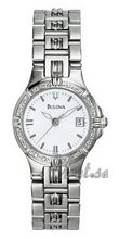 Bulova Diamonds Ladies White Dial
