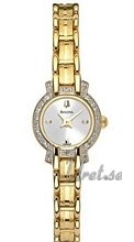 Bulova Diamonds Ladies Gold Tone Silver Dial