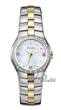 Bulova Diamonds Ladies Two Tone MOP Dial