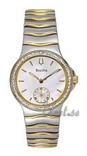 Bulova Diamonds Ladies Two Tone MOP Dial