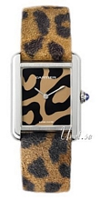 Cartier Tank Solo Brown Dial Leather Strap