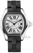 Cartier Roadster Silver Dial Rubber Strap