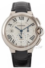 Cartier Ballon Bleu Silver, Guilloche Dial Croco Strap