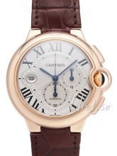 Cartier Ballon Bleu Silver, Guilloche Dial Croco Strap