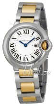 Cartier Ballon Bleu Steel/Yellow Gold Silver Dial