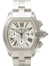 Cartier Roadster Silver Dial Bracelet Chronograph XL