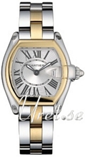Cartier Roadster Silver Dial Two Toned Bracelet Ladies