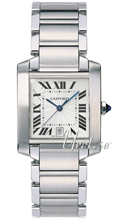 Cartier Tank Francaise Silver Dial Bracelet