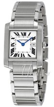 Cartier Tank Francaise Silver Dial Bracelet Midsize