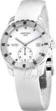 Certina DS First Lady Ceramic Small Second Valkoinen/Kumi Ø34.8 Certina DS First Lady Ceramic Small Second Valkoinen/Kumi Ø34.8