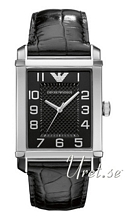 Emporio Armani Musta/Nahka 39x33 mm