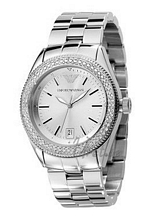 Emporio Armani Fashion Women Silver Dial