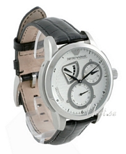 Emporio Armani Meccanico Silver Dial Leather