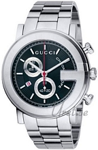 Gucci G Chrono Steel Black Dial