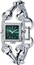 Gucci Signoria Small White Gold Green Dial
