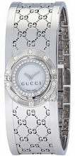 Gucci Twirl Small Steel MOP, White Dial