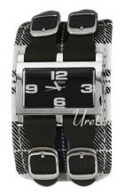 Guess Tartan Black Dial Leather Strap Guess Tartan Black Dial Leather Strap