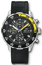 IWC Aquatimer Chronograph Black Dial Rubber