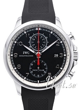 IWC Portuguese Black Dial Rubber Strap