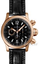 Jaeger LeCoultre Master Compressor Black Dial Croco Strap