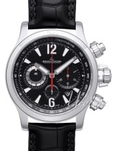 Jaeger LeCoultre Master Compressor Black Dial Croco Strap
