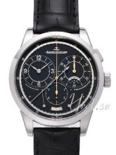 Jaeger LeCoultre Duometre A Chronographe Black Dial Croco Strap Jaeger LeCoultre Duometre A Chronographe Black Dial Croco Strap