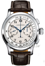 Longines Lindbergh Atlantic Voyage White Dial Croco Strap Brown Longines Lindbergh Atlantic Voyage White Dial Croco Strap Brown