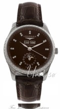Longines Master Moon Phase MOP Dial Croco Strap