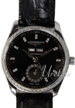 Longines Master Black Dial Croco Strap Black
