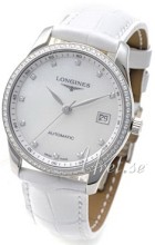 Longines Master MOP, White Dial Croco Strap White
