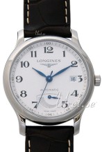 Longines Master Silver Dial Croco Strap Brown